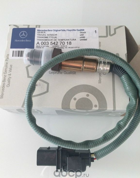 Лямбда-зонд (кислородный датчик) Mercedes-Benz для Smart Forfour I (W454) 2004-2006. Артикул A0035427018