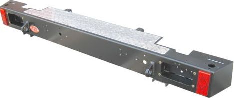 Бампер силовой OJ задний с возможностью установки одной или двух калиток для УАЗ Hunter 2003-2026. Артикул 03.106.01