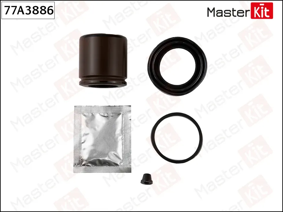 Ремкомплект тормозного суппорта + поршень | зад прав/лев | (Master KIT). Артикул 77A3886