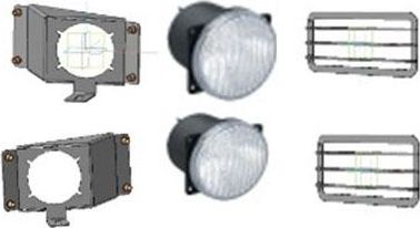 Кронштейны OJ дополнительных фар с ПТФ Wesem 4HM, CDC1 и защитными решётками (комплект). Артикул 14.006.02