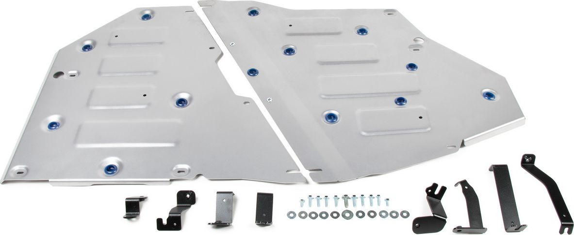 Защита алюминиевая Rival для топливного бака Volkswagen Teramont 4WD 2017-2026. Артикул 333.5862.1