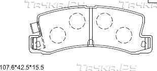 Тормозные колодки Asimco. Артикул KD2636