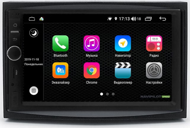 Установочный комплект: головное устройство NaviPilot 2DIN с экраном 7" Android 9, DSP, аппаратные кнопки, энкодер для Citroen Jumpy II 2007-2016. Артикул NPD9L-WR-837-07 Jumpу
