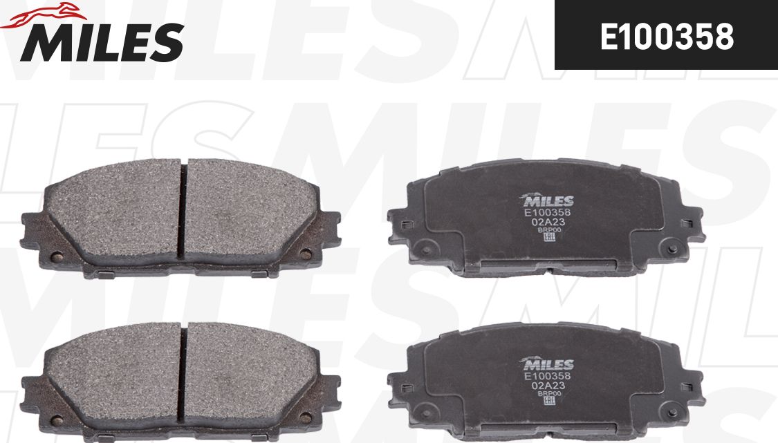 Тормозные колодки Miles (Semi-Metallic). Артикул E100358