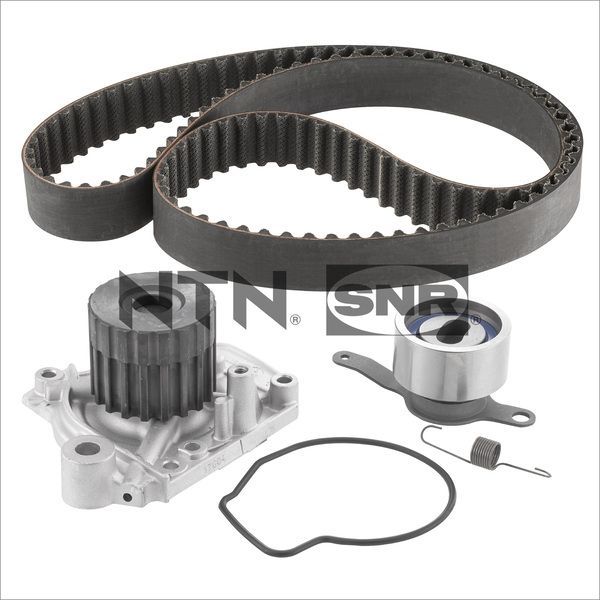 Помпа (водяной насос) с комплектом ремня ГРМ NTN / SNR. Артикул KDP474.080