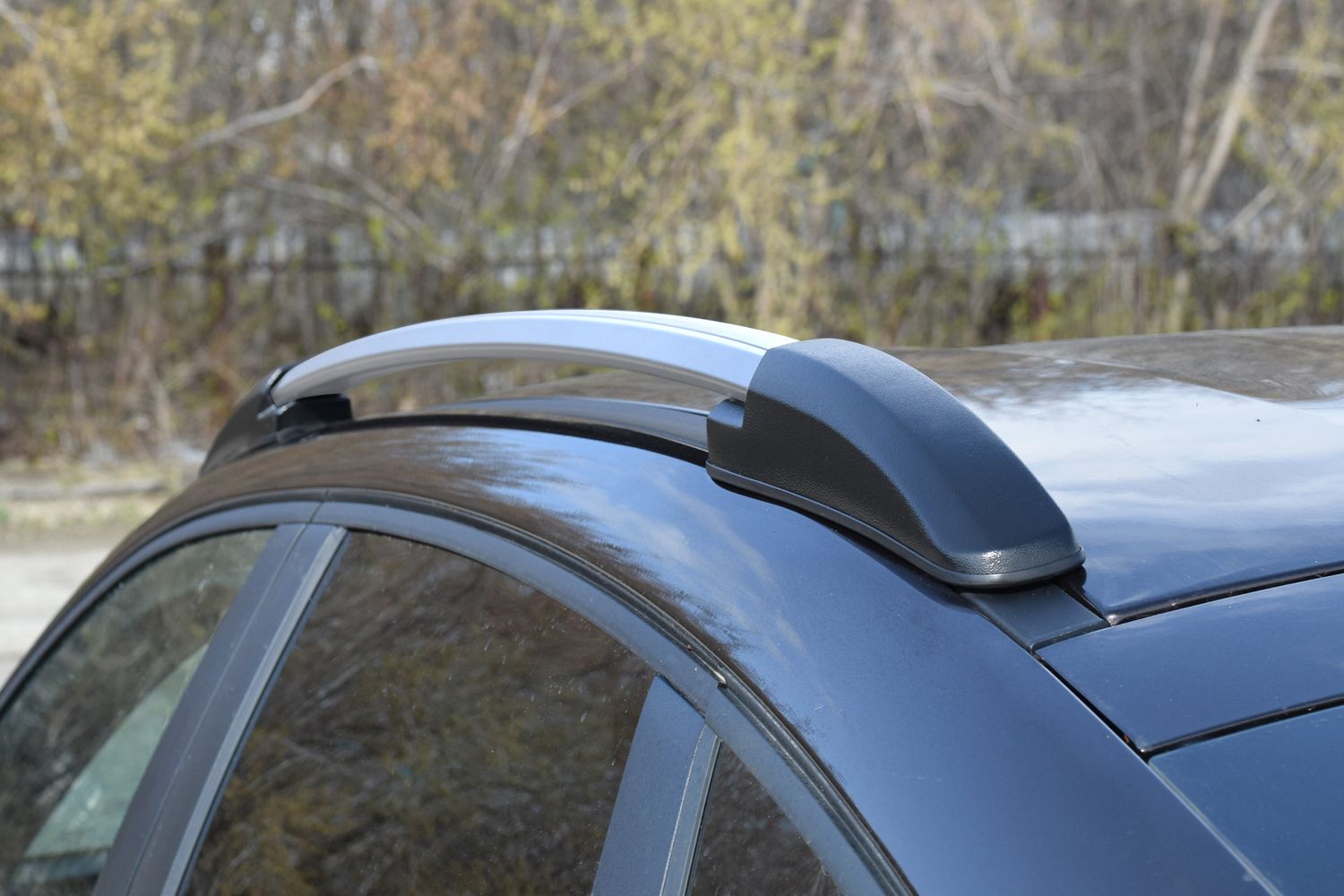 Рейлинги продольные PT Group для Renault Arkana 2019-2026 Серебристый муар. Артикул 07060801