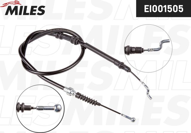 Трос ручника (тросик ручного тормоза) Miles. Артикул EI001505