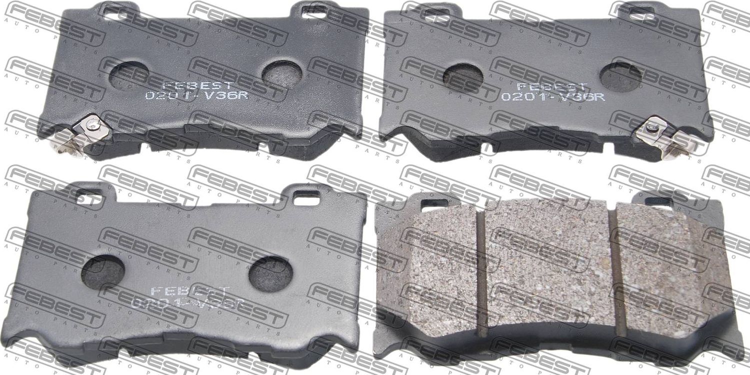 Тормозные колодки Febest. Артикул 0201-V36F