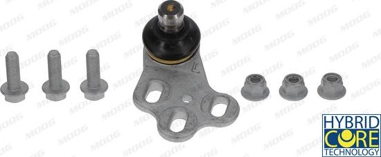 Шаровая опора MOOG Hybrid Core передняя левая нижняя для Audi S2 I 1990-1996. Артикул AU-BJ-7175