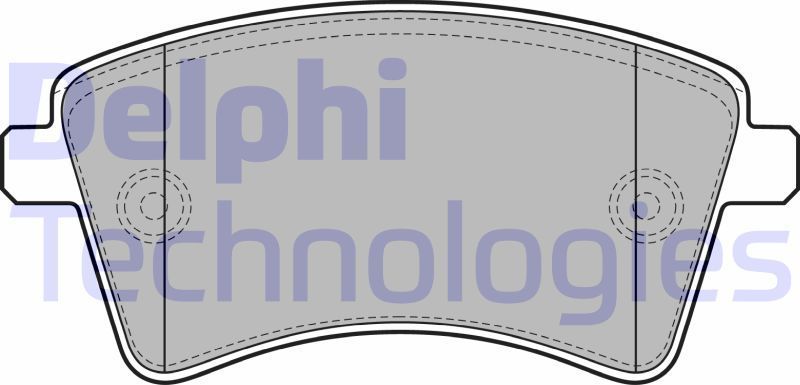 Тормозные колодки Delphi (Low-Metallic). Артикул LP2078