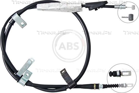 Трос ручника (тросик ручного тормоза) ABS. Артикул K17308