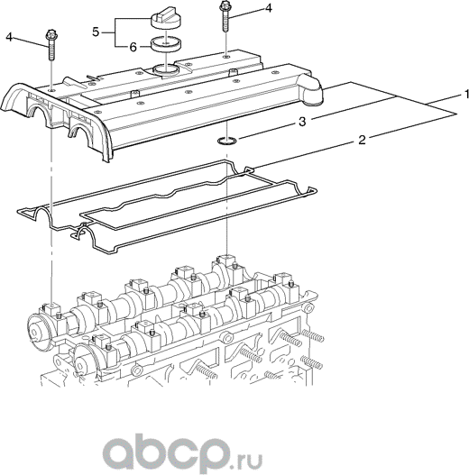 Клапанная крышка General Motors. Артикул 92068243