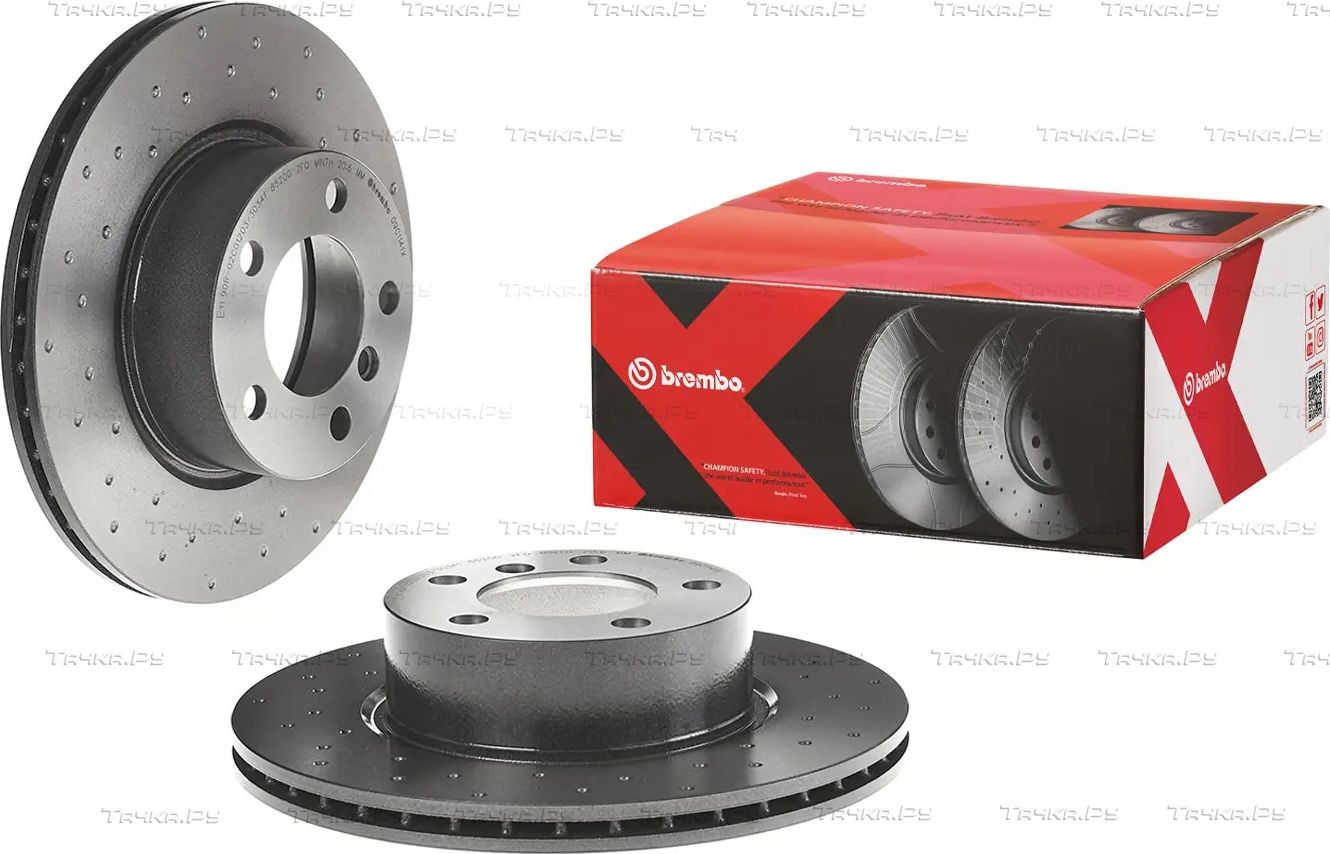 Тормозной диск Brembo XTRA LINE - Xtra передний для BMW 3 VI (F3x) 2011-2026. Артикул 09.C114.1X