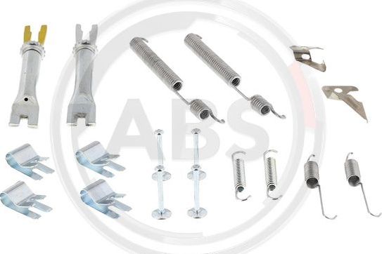 Монтажный комплект барабанных тормозных колодок ABS. Артикул 0053SQ