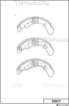 Тормозные колодки MK Kashiyama задние для Suzuki Ignis II (HR) 2003-2008. Артикул K9977