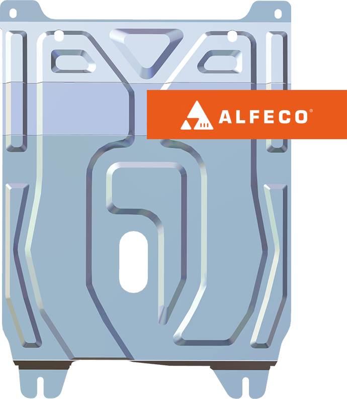 Защита алюминиевая Alfeco для картера и КПП Daewoo Nexia 1994-2016. Артикул ALF.05.02 AL4