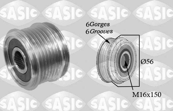 Муфта генератора обгонная Sasic для Volkswagen Golf IV 1997-2006. Артикул 1676004