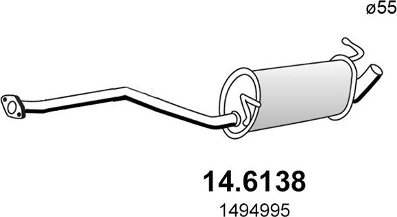 Глушитель Asso. Артикул 14.6138