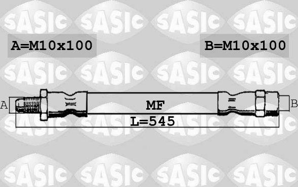 Тормозной шланг Sasic. Артикул 6606098