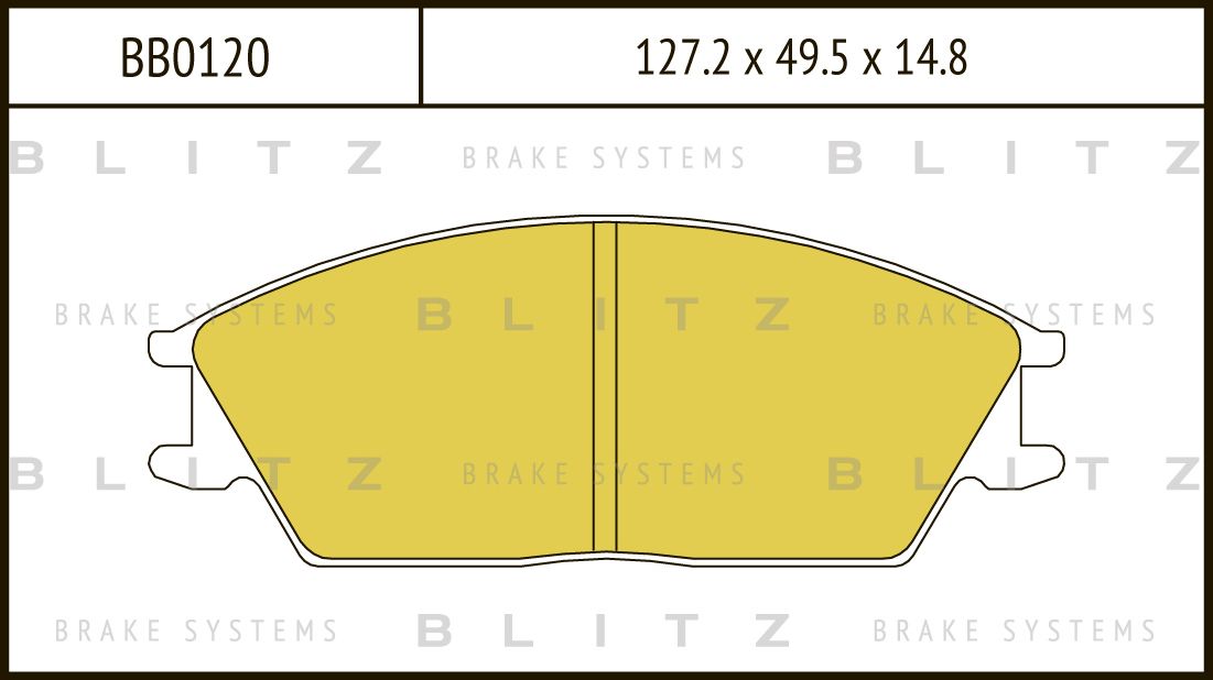 Колодки тормозные дисковые | перед | (Blitz) Blitz. Артикул BB0120