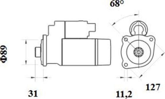 Стартер Mahle для Renault Midlum 2006-2013. Артикул MS 779