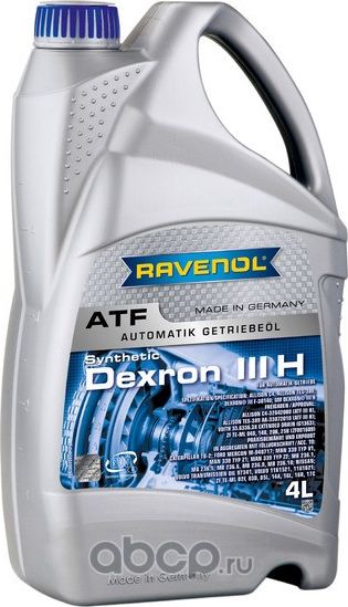 RAVENOL ATF Dexron III H Масло трансмиссионное полусинт. 4L. Артикул 1212100004