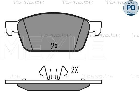Тормозные колодки Meyle PD передние для Ford Kuga II 2013-2019. Артикул 025 257 3618/PD
