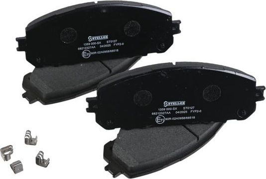 Тормозные колодки Stellox передние для Jeep Cherokee V (KL) 2013-2026. Артикул 1359 000-SX