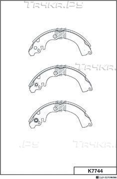 Тормозные колодки MK Kashiyama задние для Subaru Forester II 2002-2008. Артикул K7744
