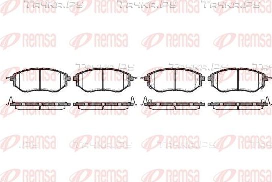 Тормозные колодки Remsa передние для Subaru WRX I 2013-2026. Артикул 1137.02