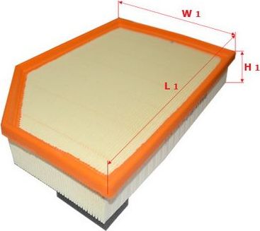 Воздушный фильтр Sakura для Volvo V60 I 2010-2018. Артикул A-24240