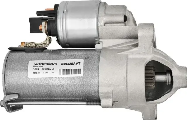 Стартер ВАЗ LADA Largus, RENAULT Logan K4M 1.6i (редукторный) (Автоприбор). Артикул 438328AVT