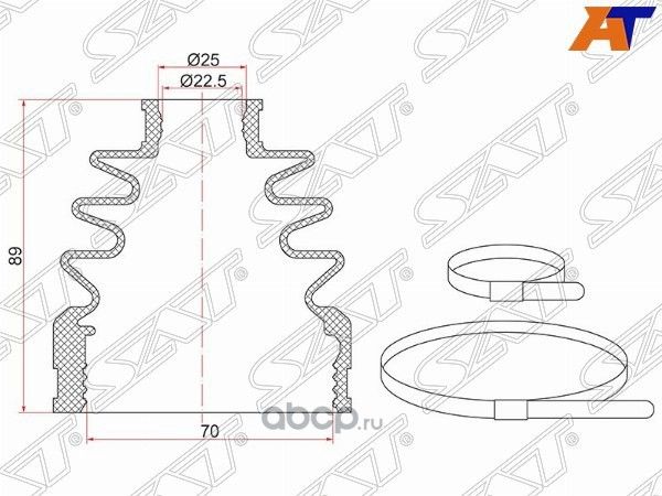 ПЫЛЬHИKШPУCABHУTPEHHEГONISSANQASHQAI0613TOYOTACORO (SAT). Артикул C1690T
