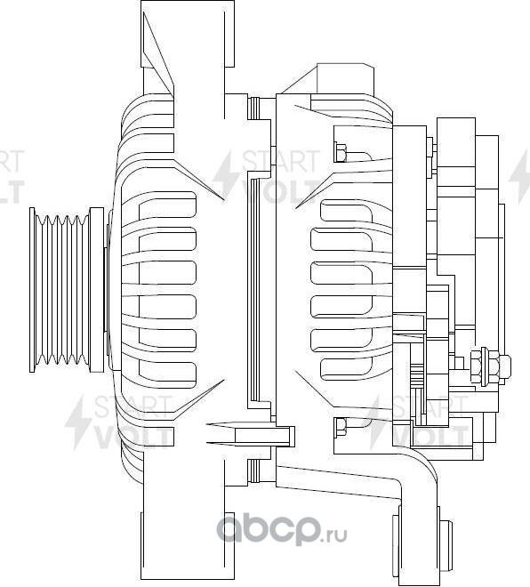 Генератор StartVOLT для Opel Corsa C 2000-2009. Артикул LG 0561
