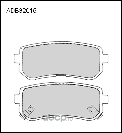 Колодки торм. задние hyundai kia i30 (fd) 0711 (Allied Nippon) Allied Nippon. Артикул adb32016