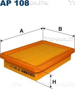 Воздушный фильтр Filtron. Артикул AP 108