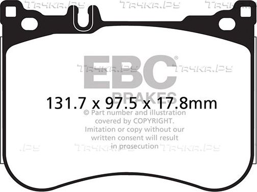 Тормозные колодки EBC Brakes. Артикул DP42178R