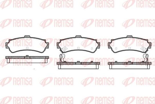 Тормозные колодки Remsa. Артикул 0607.02