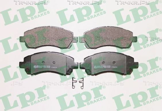 Тормозные колодки LPR передние для Subaru Legacy II 1994-1999. Артикул 05P1025