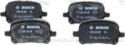 Тормозные колодки Bosch (Low-Metallic) передние для Lexus ES III 1996-2001. Артикул 0 986 424 639