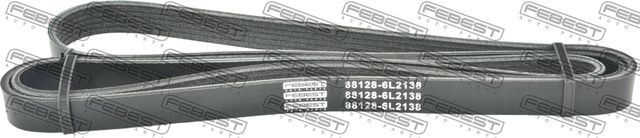 Приводной ремень поликлиновой Febest для Kia Rio III 2011-2017. Артикул 88128-6L2138