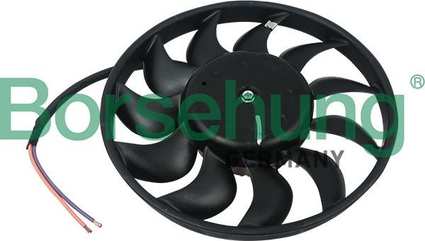 Вентилятор радиатора двигателя Borsehung правый для Audi A6 allroad II (C6) 2006-2011. Артикул B11898