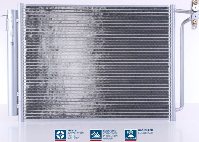 Радиатор кондиционера (конденсатор) Nissens (алюминий). Артикул 94605