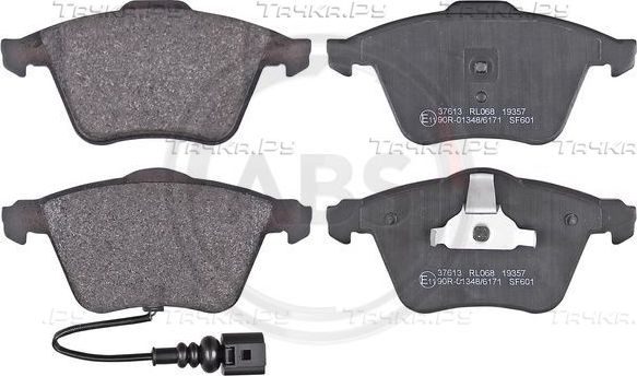 Тормозные колодки ABS передние для Volkswagen Golf VI 2008-2013. Артикул 37613