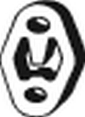 Кронштейн глушителя Bosal (Бельгия). Артикул 255-059