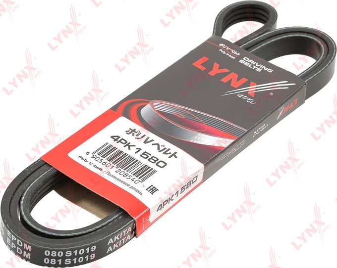 Приводной ремень поликлиновой LYNXauto. Артикул 4PK1580