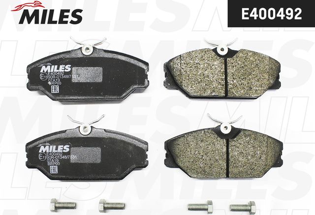 Тормозные колодки Miles (Low-Metallic). Артикул E400492