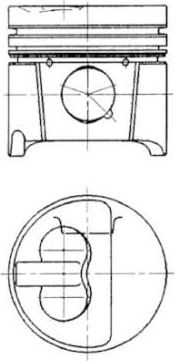 Поршень Kolbenschmidt для Fiat Ulysse I 1995-2002. Артикул 94786710