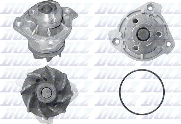 Помпа (водяной насос) Dolz для Volkswagen Multivan T5 2004-2009. Артикул A202