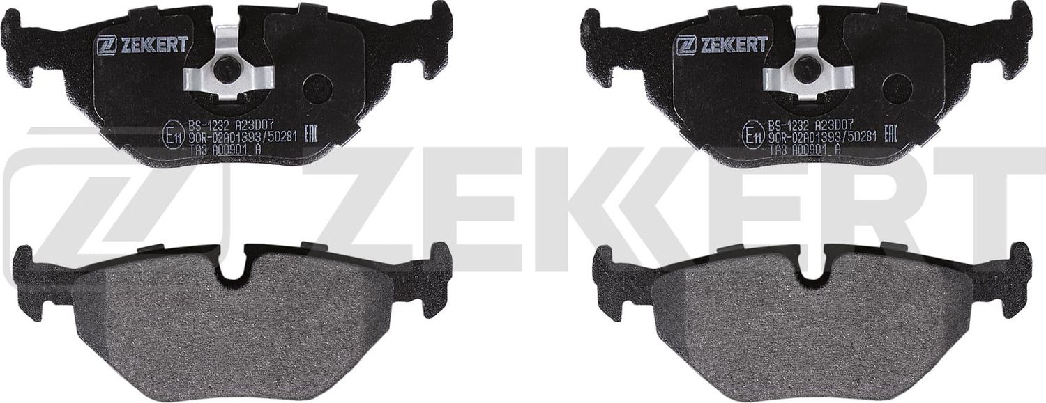 Тормозные колодки Zekkert задние для BMW 5 III (E34) 1987-1996. Артикул BS-1232